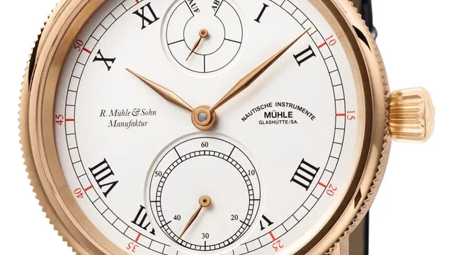 Mühle-Glashütte: Robert Mühle Auf/Ab Gold 