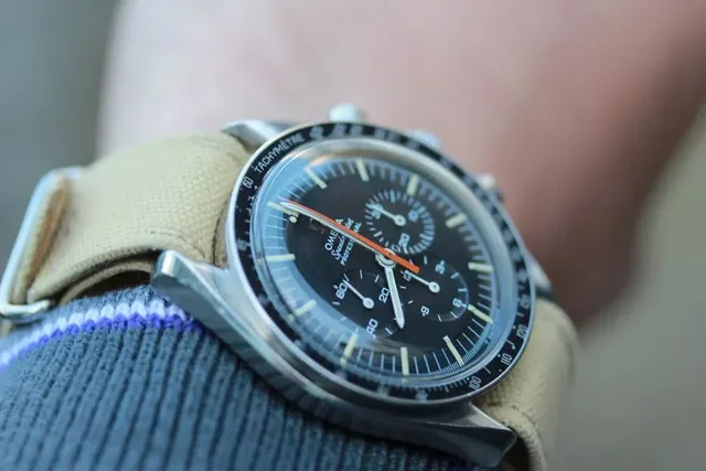 Die Omega Speedmaster Referenz 145.012 Buzz Aldrin mit Natoband