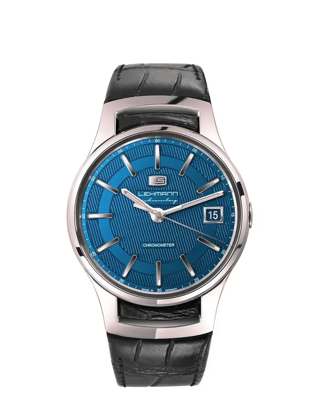 Lehmann Schramberg: Intemporal Fensterdatum, blau