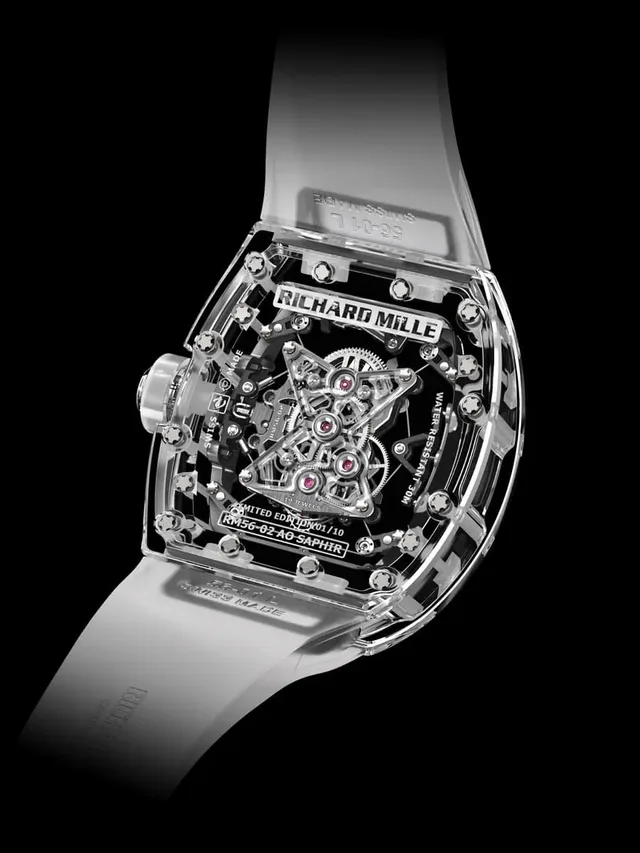Richard Mille: Tourbillon RM 56-02 Sapphire, Rückseite