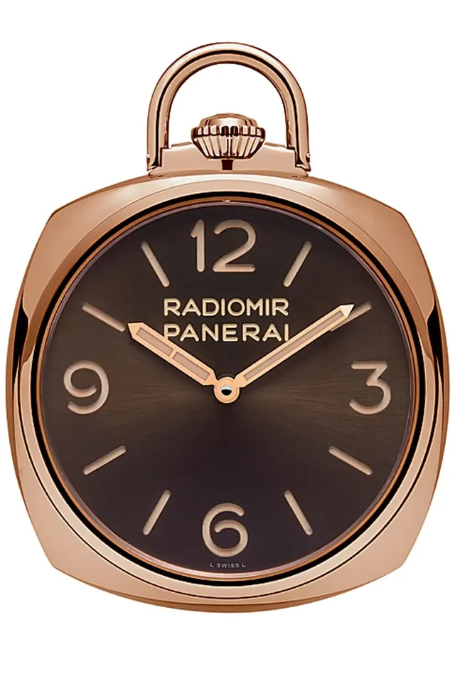 Panerai: Pocket Watch 3 Days in Oro Rosso, sprich Rotgold