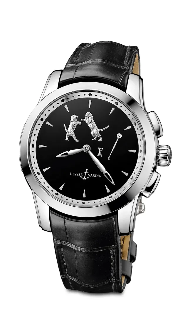 Ulysse Nardin: Hourstriker Tiger, Platin-Version