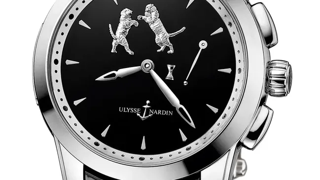 Ulysse Nardin: Hourstriker Tiger, Platin-Version