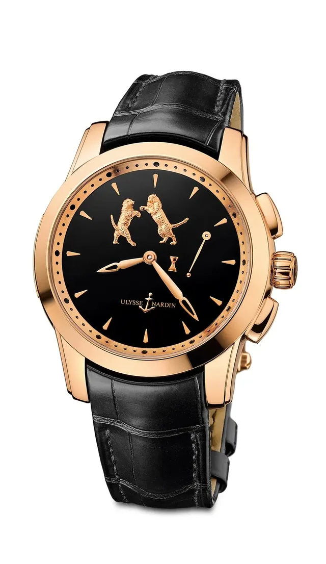 Ulysse Nardin: Hourstriker Tiger, Roségold-Version