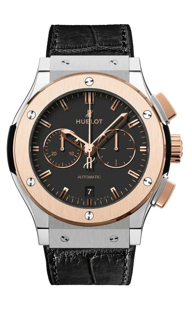 Hublot: Classic Fusion Chronograph 42 mm Titanium King Gold