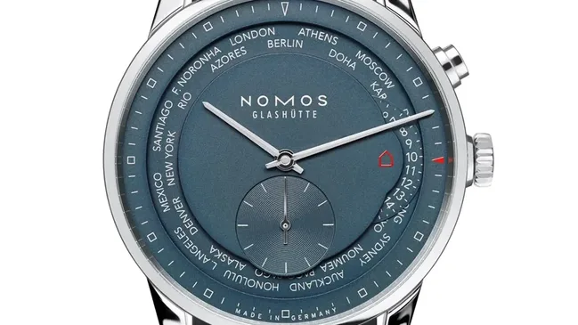 Nomos: Zürich Weltzeit nachtblau