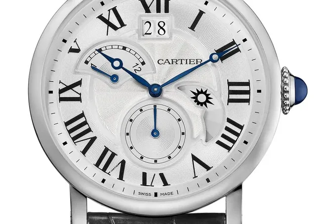 Cartier: Rotonde de Cartier Second Time-Zone in Edelstahl