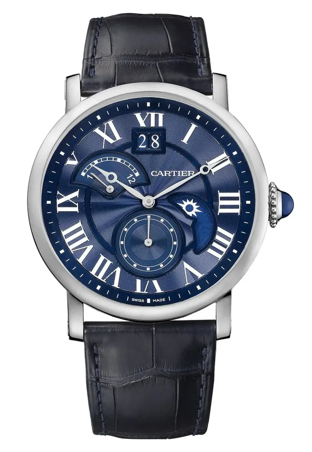 Cartier: Rotonde de Cartier Second Time-Zone in Weißgold