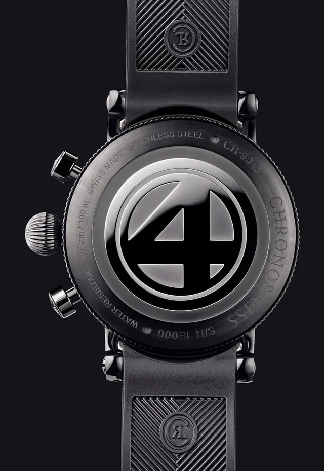 Chronoswiss: Rückseite der Timemaster F4 Limited Edition