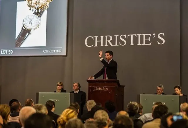 Auktionssaal bei Christie's