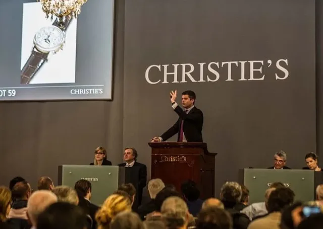 Auktionssaal bei Christie's