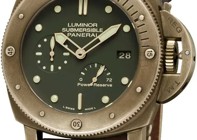 Bronze-Uhr aus dem Hause Panerai: Submersible 1950 3 Days Power Reserve Automatic Bronzo