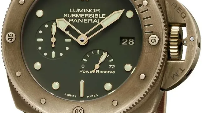 Bronze-Uhr aus dem Hause Panerai: Submersible 1950 3 Days Power Reserve Automatic Bronzo