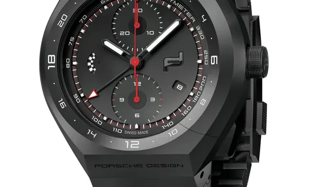 Schwarze Titan-Optik: Porsche Design Monobloc Actuator 24H Chronotimer All Black