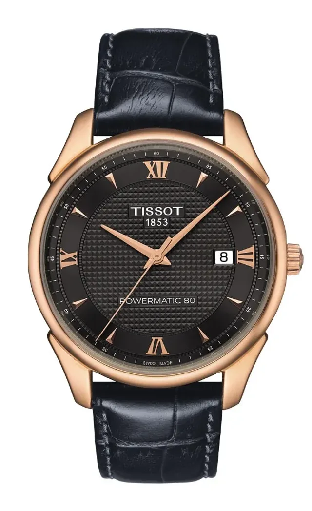 Tissot_Vintage Powermatic 80_rotgold_roemisch_schwarz
