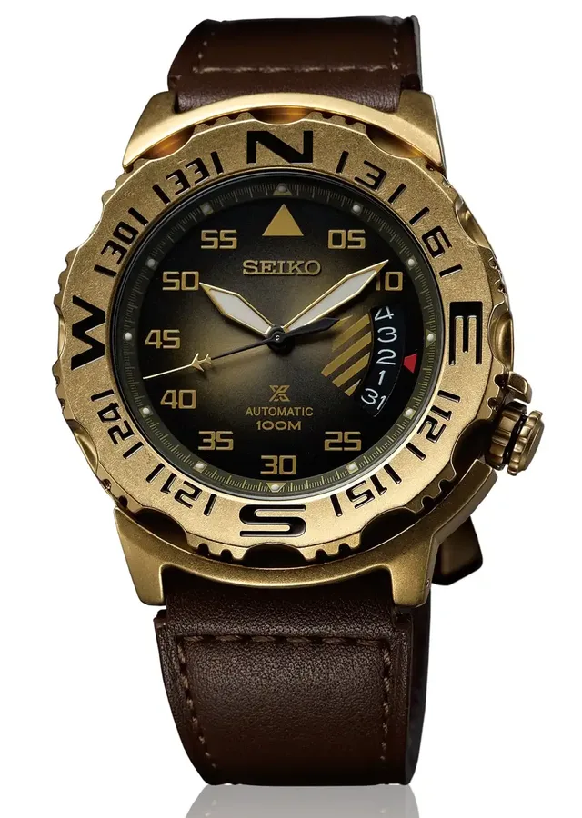 Seiko: Prospex Sky Special Vintage Edition mit Goldbeschichtung