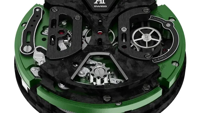 Audemars Piguet verwendet Karbon auch für Werksteile.