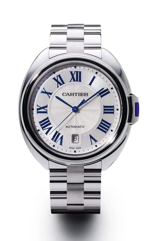 Cartier: Clé, Weißgoldgehäuse mit Weißgoldband