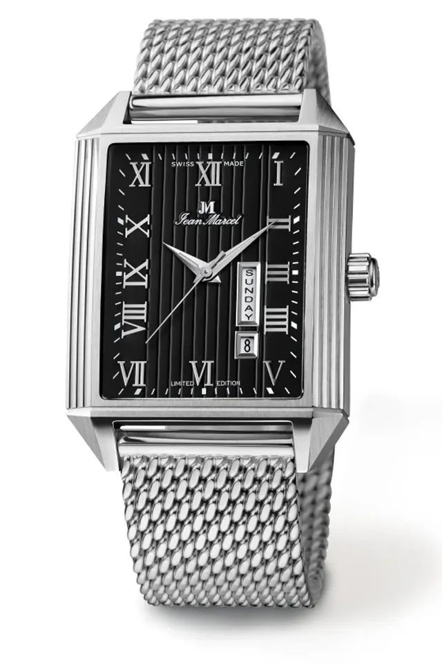 Jean-Marcel: Quadrum II, schwarzes Zifferblatt