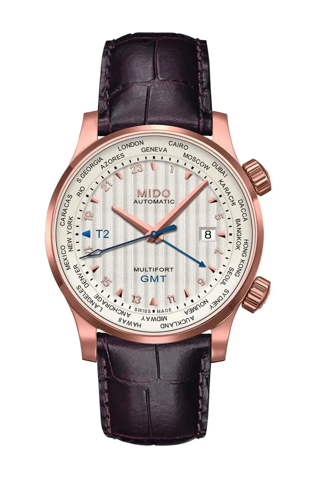 Mido: Multifort GMT, roségold beschichtet