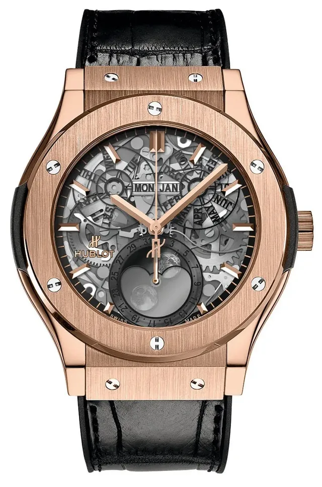Hublot: Classic Fusion Aeromoon, Rotgoldgehäuse