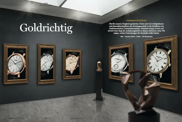 5 Golduhren im Vergleich