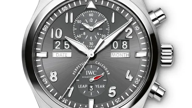 IWC SPITFIRE PERPETUAL CALENDAR DIGITAL DATE-MONTH