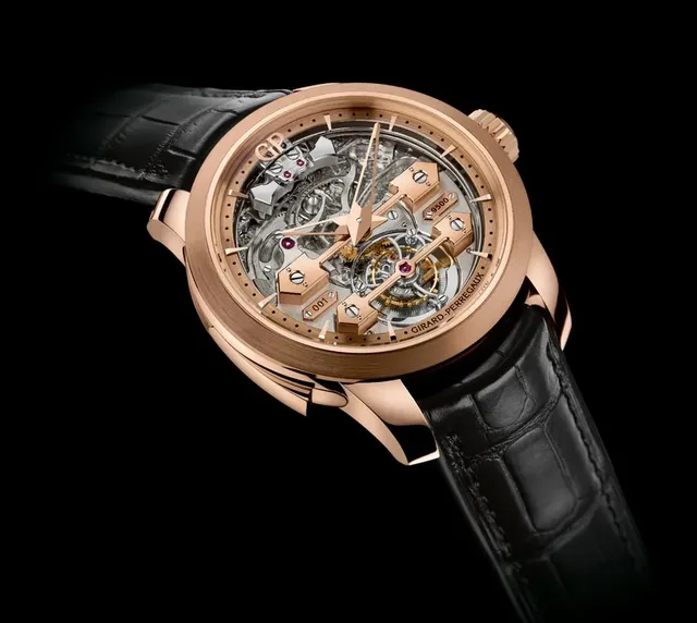 Girard-Perregaux: Minutenrepetition Tourbillon mit Goldbrücken
