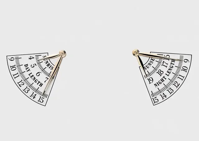 Vacheron Constantin: Die Anzeige von Sonnenauf- und -untergang.