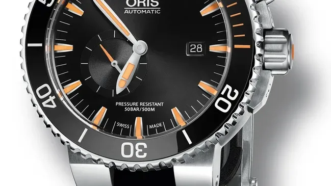 ...und auch am Titanband: Oris Carlos Coste Limited Edition IV