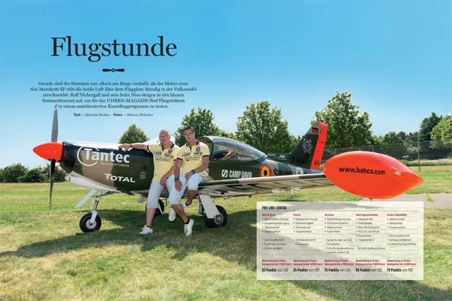 Vergleichstest Fliegeruhren: Bell & Ross, Fortis, Glycine, Sinn und Union Glashütte