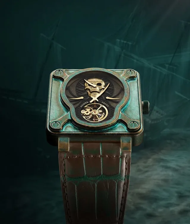 Bell & Ross: BR 01 Skull Bronze Tourbillon