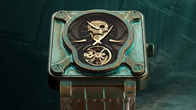 Bell & Ross: BR 01 Skull Bronze Tourbillon