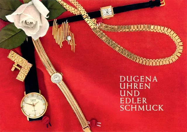 Passend zur Dugena-Uhr wurde einst auch Schmuck lanciert