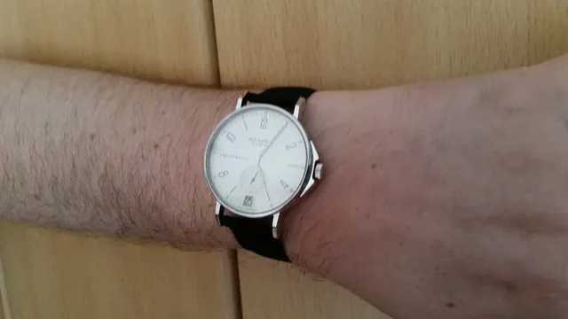 Nomos Ahoi Datum Edition Watchtime.net am Arm von Wolfgang Köhler