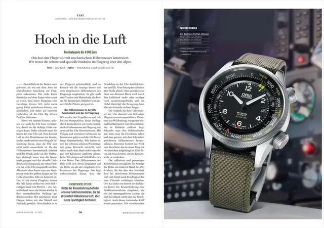 Praxistest: Oris Big Crown ProPilot Altimeter