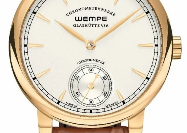 Wempe Glashütte: Chronometerwerke Kleine Sekunde, Gelbgoldgehäuse