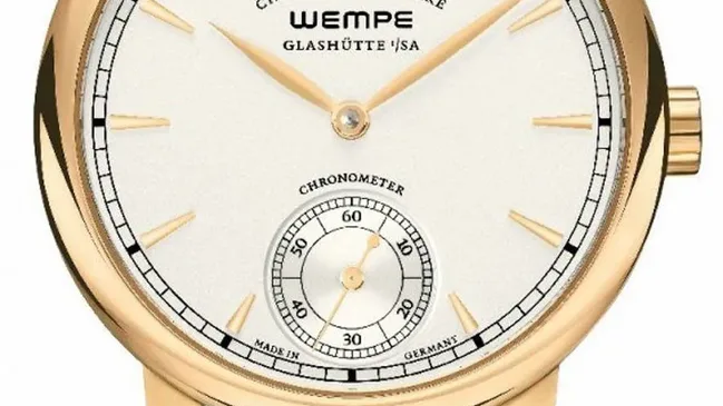 Wempe Glashütte: Chronometerwerke Kleine Sekunde, Gelbgoldgehäuse