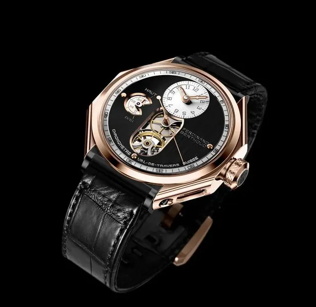 Ferdinand Berthoud: Chronometer Ferdinand Berthoud FB 1, Gehäuse aus Rosegold und schwarzer Keramik