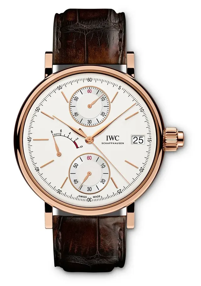 IWC: Portofino Handaufzug Monopusher, Rotgoldgehäuse