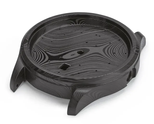 Die schwarze Hartstoffbeschichtung schützt die 1800 S Damaszener vor Korrosion