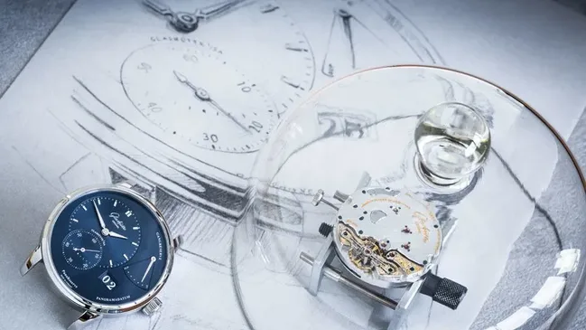 Manufakturporträt: Glashütte Original, Werk auf Zeichnung