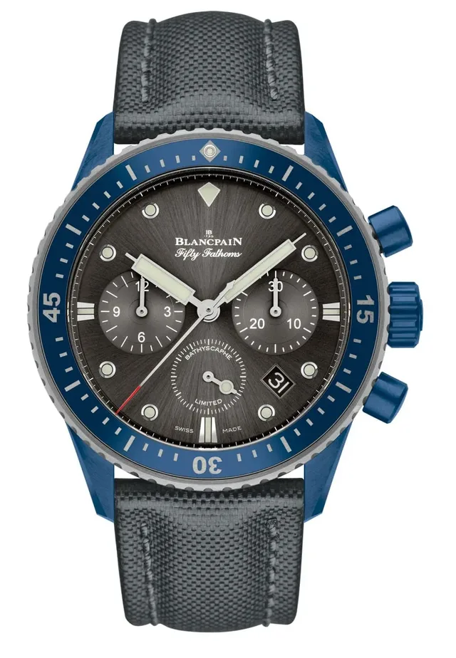 Blancpain: Fifty Fathoms Bathyscaphe Flyback Chronograph Blancpain Ocean Commitment II