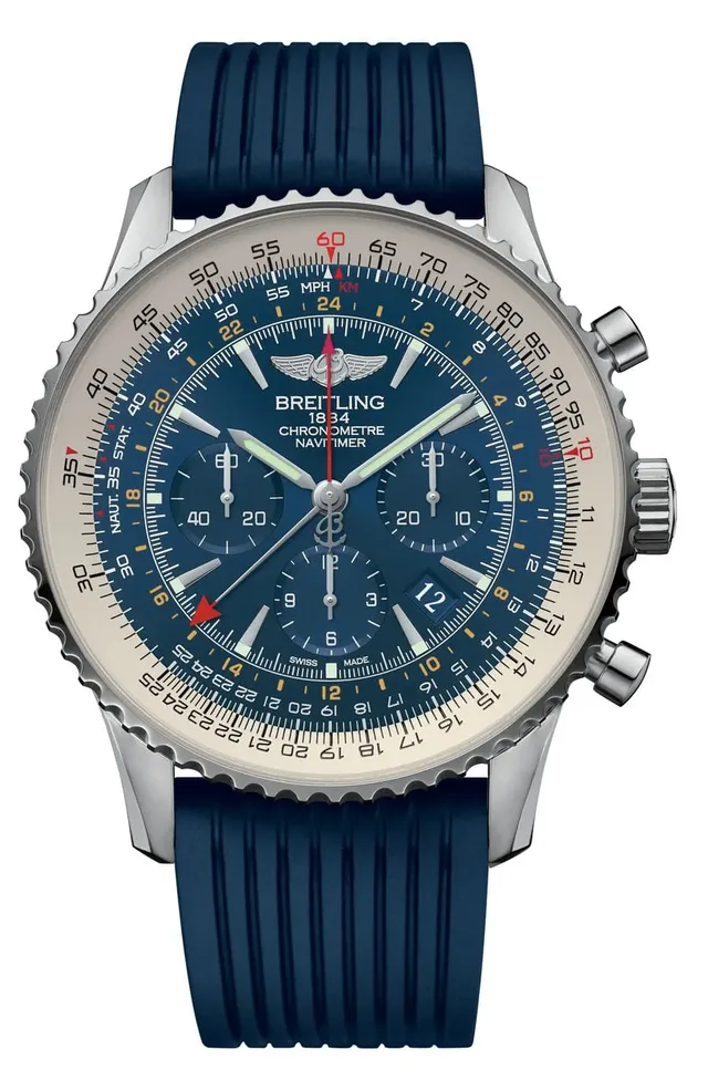 Breitling: Navitimer GMT Aurora Blue