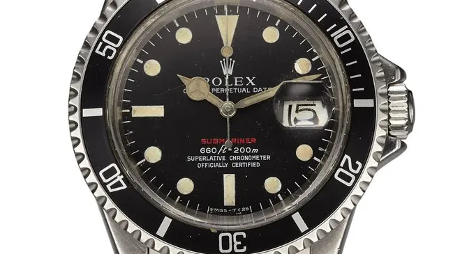 Rolex Red Submariner, versteigert bei Antiquorum in New York im Dezember 2015 für 11.250 US-Dollar