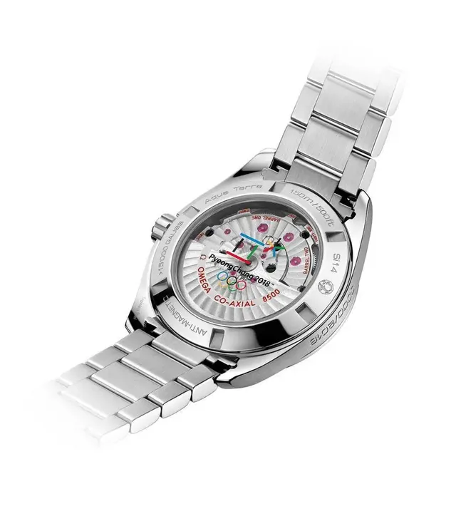 Rückseite der Omega Seamaster Aqua Terra "PyeongChang 2018" Limited Edition