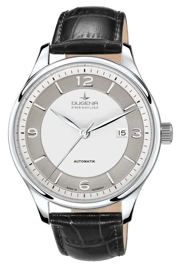 Dugena Premium: Epsilon Automatik mit schwarzem Lederband