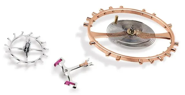 Die Hauptkomponenten der Schweizer Ankerhemmung