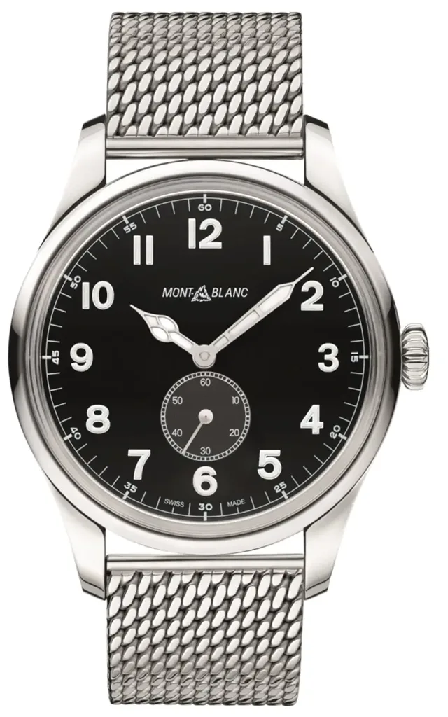 Montblanc: 1858 Automatic Small Second mit Milanaiseband