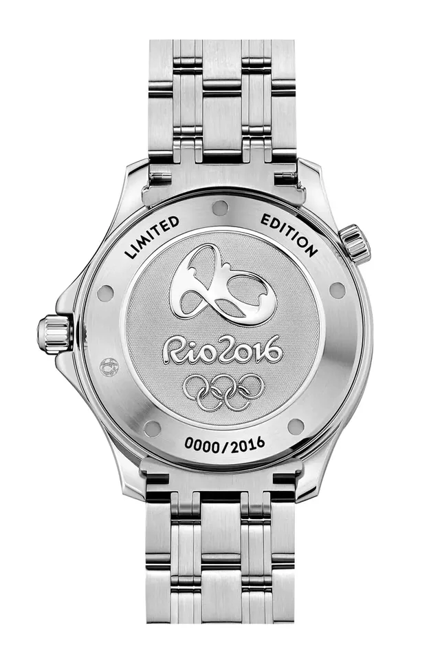 Gehäuseboden der Omega Seamster 300M Rio 2016